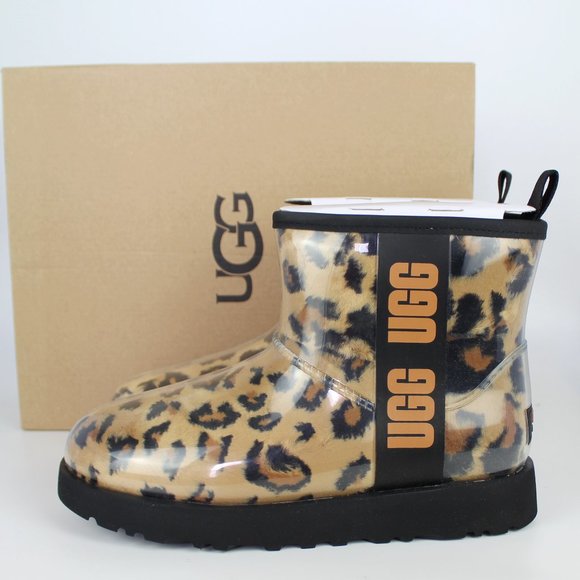 NEW UGG Classic Mini Waterproof Clear Pull On Boot - Picture 1 of 11